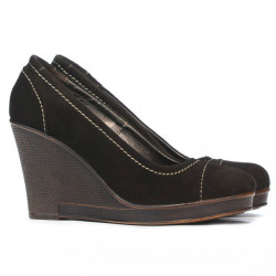 Pantofi casual dama 177 cafe velur