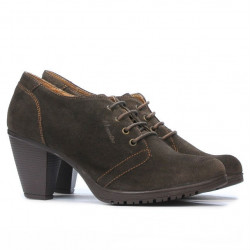 Pantofi casual dama 167 cafe velur