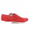 Pantofi casual dama 180 rosu velur