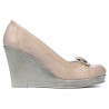 Pantofi casual dama 178 nisip combinat