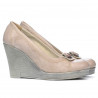 Pantofi casual dama 178 nisip combinat