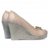 Pantofi casual dama 178 nisip combinat