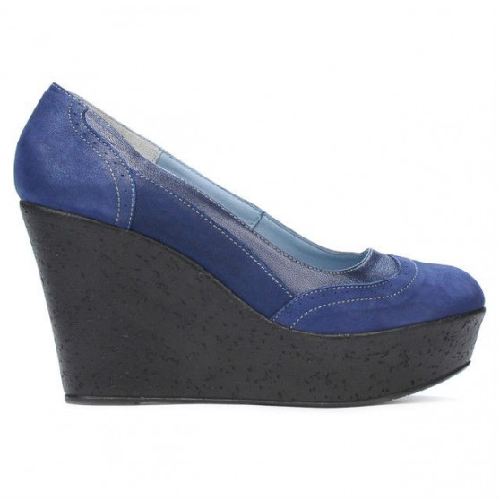 Pantofi casual dama 630 indigo satinat