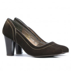 Pantofi eleganti dama 1205 cafe antilopa