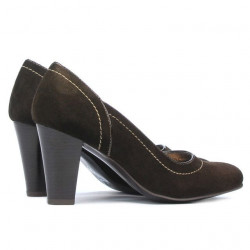 Pantofi eleganti dama 1205 cafe antilopa