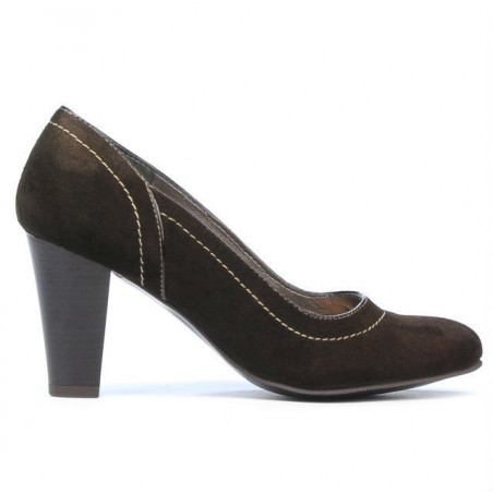 Pantofi eleganti dama 1205 cafe antilopa