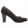 Pantofi eleganti dama 1205 cafe antilopa