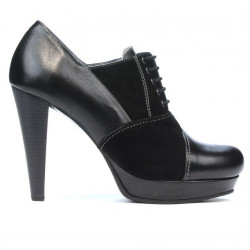 Pantofi eleganti dama 1091 negru combinat