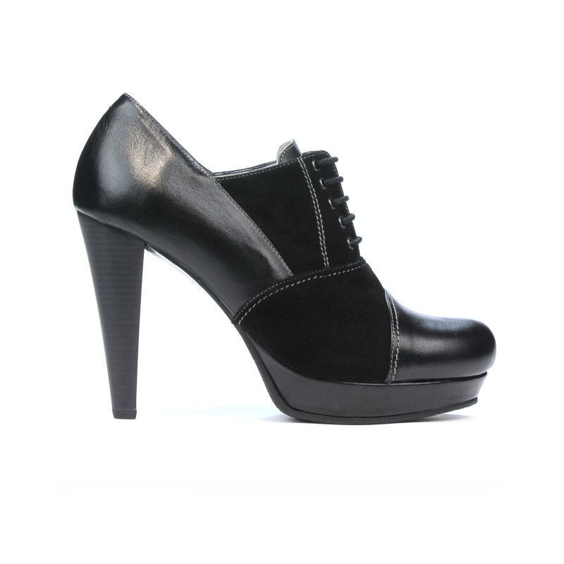 Pantofi eleganti dama 1091 negru combinat