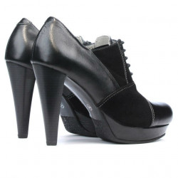 Pantofi eleganti dama 1091 negru combinat