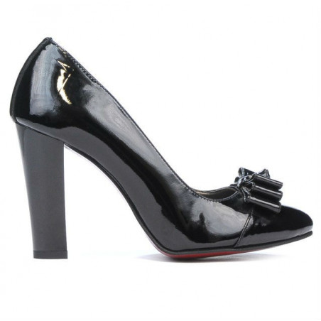 Pantofi eleganti dama 1226 lac negru