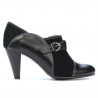 Pantofi eleganti dama 1210 negru combinat