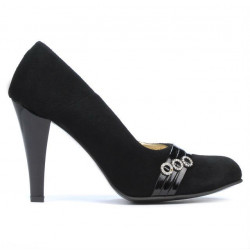 Pantofi eleganti dama 1040 negru antilopa