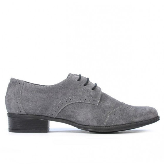 Pantofi dama 691 gri velur