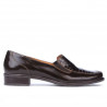 Pantofi casual dama 649 croco lac cafe