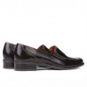 Pantofi casual dama 649 croco lac cafe