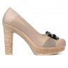 Pantofi casual dama 175 nisip combinat