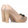 Pantofi casual dama 175 nisip combinat