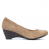 Pantofi casual dama 152-1 capucino velur