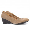 Pantofi casual dama 152-1 capucino velur