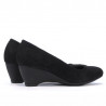 Pantofi casual dama 152-1 negru velur