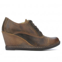 Pantofi casual dama 609 tuxon nisip