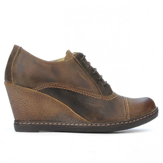 Pantofi casual dama 609 tuxon nisip