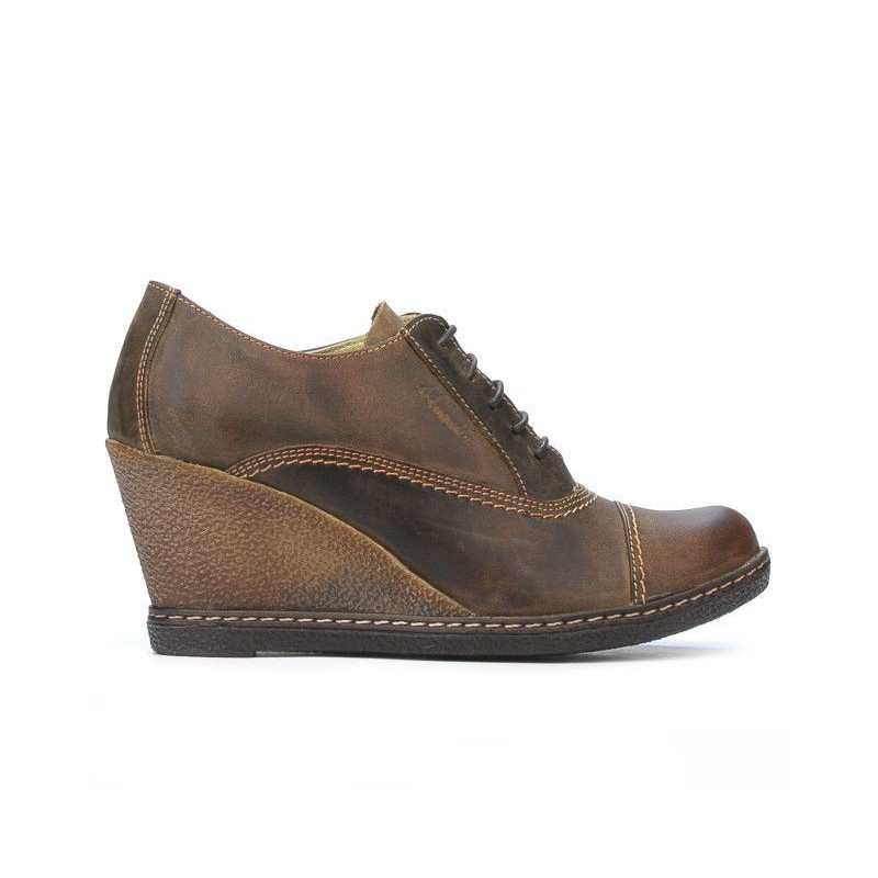 Pantofi casual dama 609 tuxon nisip
