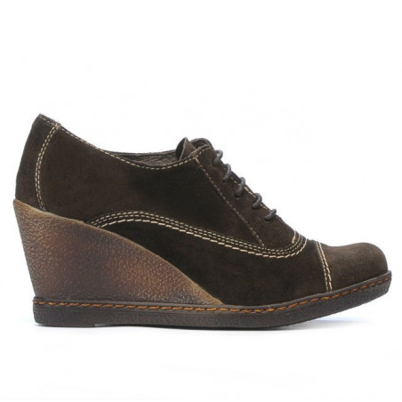 Pantofi casual dama 609 cafe velur