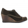 Pantofi casual dama 609 cafe velur