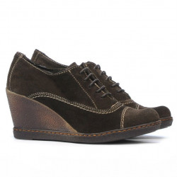 Pantofi casual dama 609 cafe velur