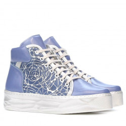 Ghete dama 3311 bleu combinat 