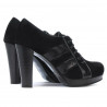 Pantofi eleganti dama 1211 negru antilopa combinat
