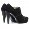 Pantofi eleganti dama 1091 negru antilopa