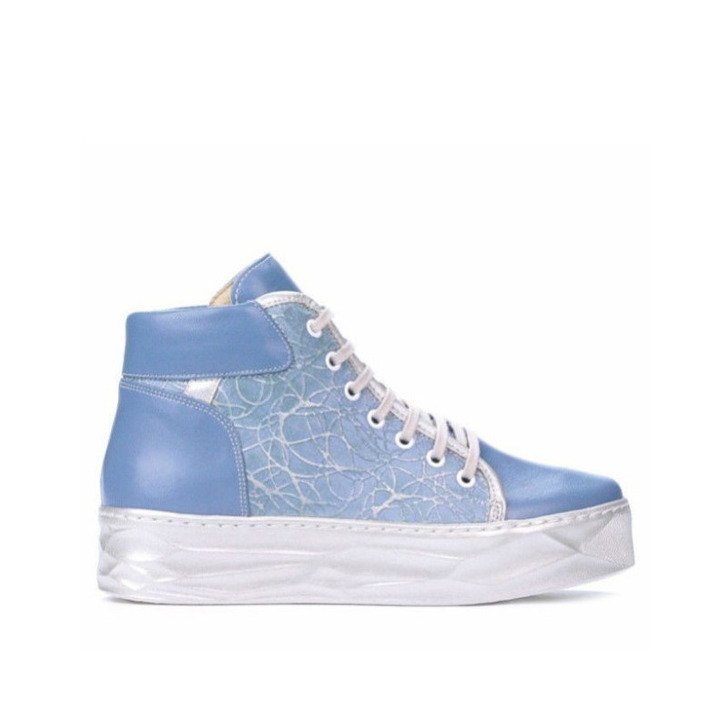 Ghete dama 3311 bleu combinat 1