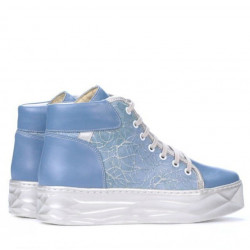 Ghete dama 3311 bleu combinat 1