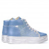 Ghete dama 3311 bleu combinat 1