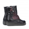 Ghete copii mici 20c negru+bordo