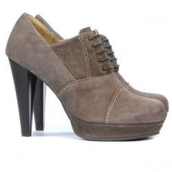 Pantofi eleganti dama 1091 nisip antilopa