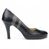 Pantofi eleganti dama 1086 negru+gri