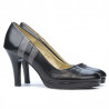 Pantofi eleganti dama 1086 negru+gri