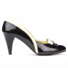 Pantofi eleganti dama 1065 lac bordo+bej