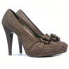 Pantofi eleganti dama 1095-1 capucino antilopa
