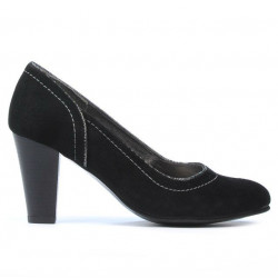 Pantofi eleganti dama 1205 negru antilopa