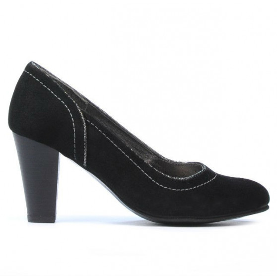 Pantofi eleganti dama 1205 negru antilopa