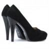 Pantofi eleganti dama 1082-1 negru antilopa