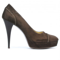 Pantofi eleganti dama 1082 maro antilopa