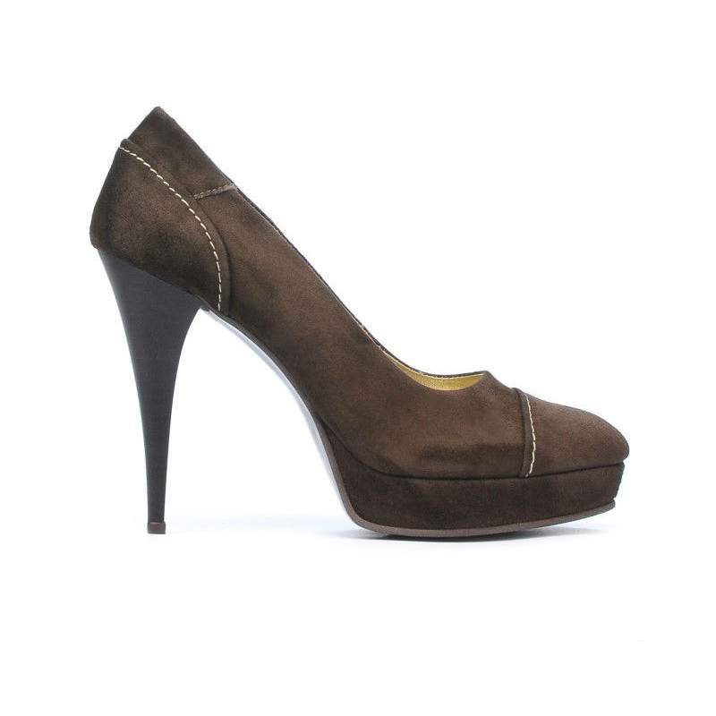 Pantofi eleganti dama 1082 maro antilopa