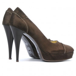 Pantofi eleganti dama 1082 maro antilopa