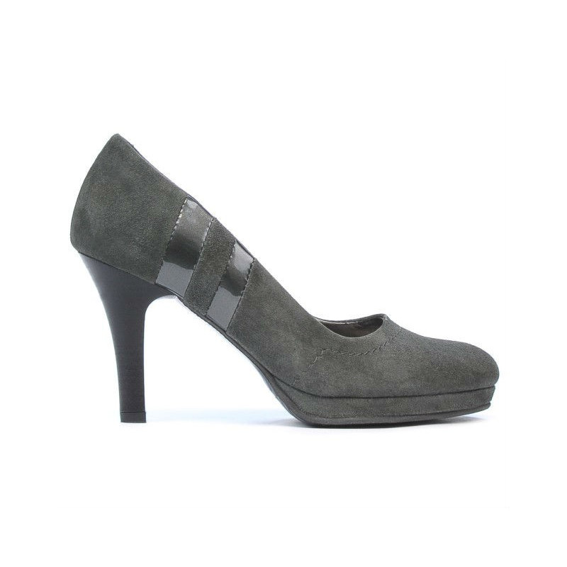 Pantofi eleganti dama 1086 gri antilopa